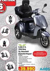 VOLTA VM4 NEO ÜÇ TEKERLEKLİ ELEKTRİKLİ MOPED MOTOSİKLET fiyat ve kampanya bilgisi